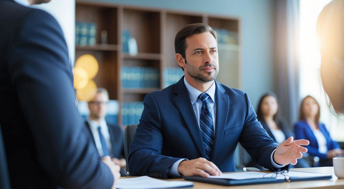 A courtroom with a confident attorney presenting evidence and defending a client in a DUI case in Arizona